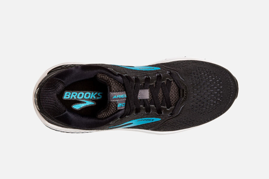 Brooks Ariel \'20 Road Running Shoes Womens Black/Blue 862590-YKB